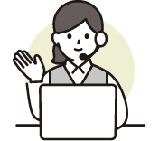 電話受付の女性のイメージイラスト